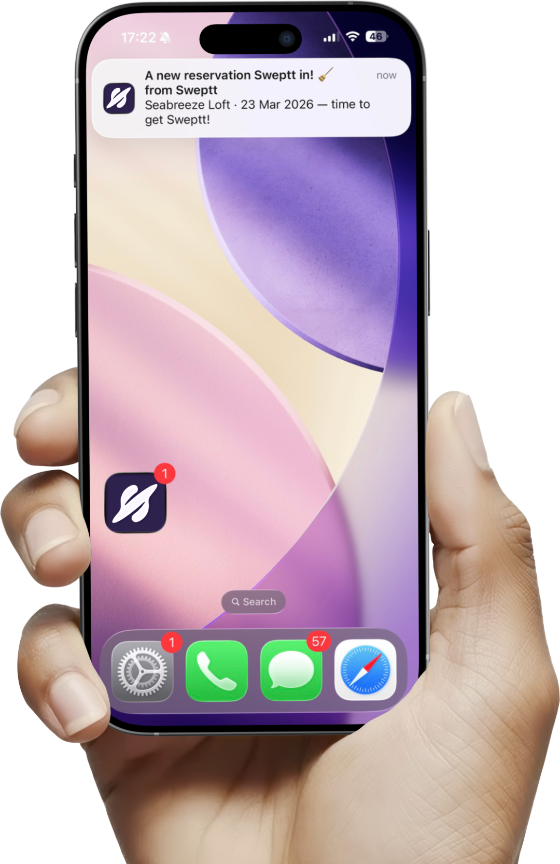 Sweptt cleaner mobile view