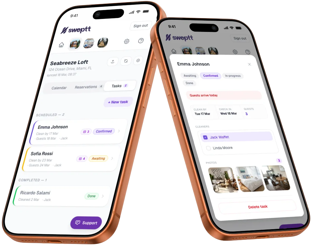 Task calendar view